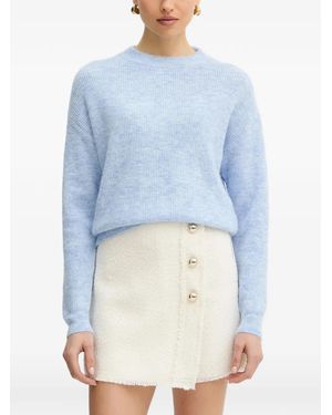 Morgan Jersey Con Cuello Redondo - Azul