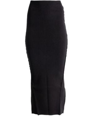 Rick Owens Split Maxi Skirt - Black