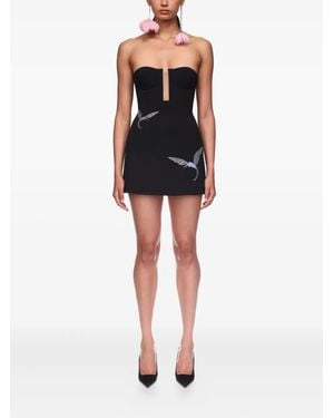 David Koma Strapless mini dress - Schwarz