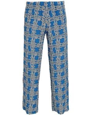 Amir Slama Graphic-Print Trousers - Blue