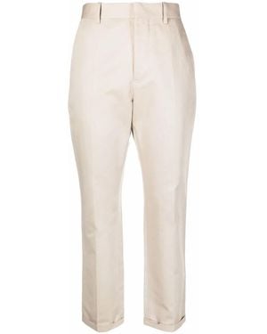 Marni Cropped Straight-Leg Pants - Multicolor
