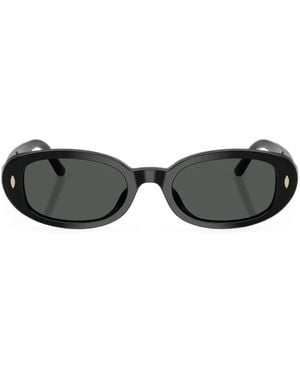 Tory Burch Miller Oval Sunglasses - Black
