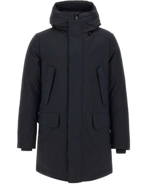 Save The Duck Mod. Wilson Hooded Padded Coat - Blue