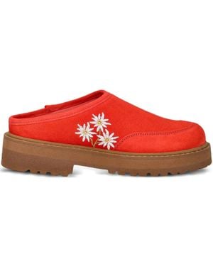 Diemme Maggiore Stella Alpina Embroidered Platform Mules