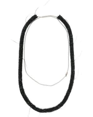 Paura Collar De Cadena Con Cuentas - Negro