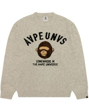 Aape By A Bathing Ape Sweat À Logo - Gris
