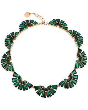 Anton Heunis Afrodita Crystal-Embellished Necklace - Green