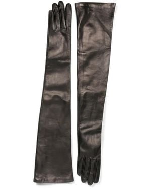 TOTEME Gants En Cuir Extra-Longs - Black