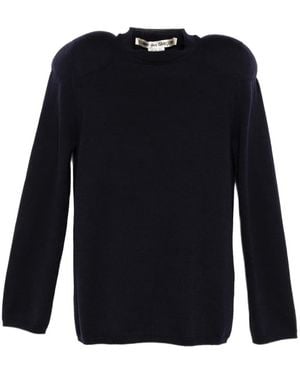 Comme des Garçons Jersey Con Hombros Exagerados - Azul