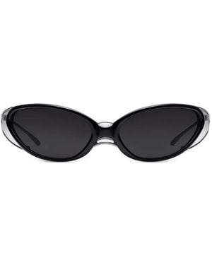 Gentle Monster Lunettes De Soleil Géométriques Noiz Veil 01 - Noir