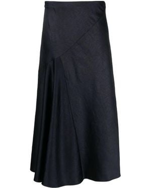 Vince Draped Slip Skirt - Blue