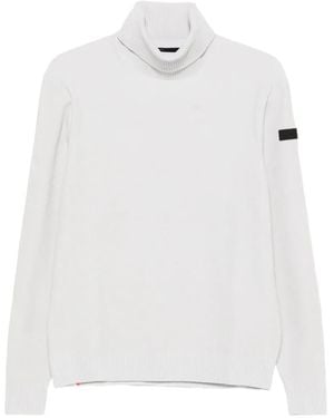 Rrd Roll-Neck Logo-Patch Jumper - White