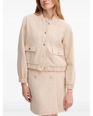 Joop! Tweed Flap-Pocket Jacket - Natural