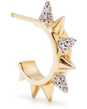 Rainbow K Créoles Peak En 18Ct Pavées De Diamants - Métallisé