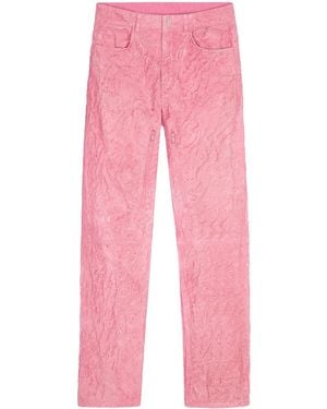 Givenchy Vaqueros Rectos Con Acabado Agrietado - Rosa