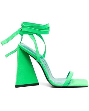 The Attico Isa Open-Toe Sandals - Green