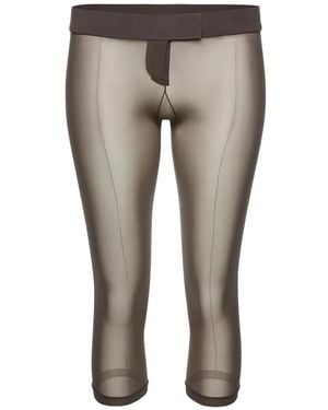 Magda Butrym Low-Rise Capri Trousers - Grey