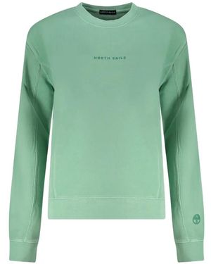 North Sails Logo-Print Cotton Sweatshirt - Green