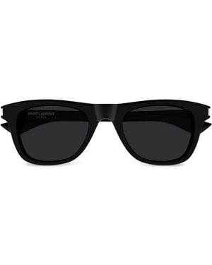 Saint Laurent Lunettes De Soleil À Monture Rectangulaire - Black