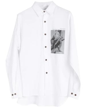 Societe Anonyme Button Printed Shirt - White