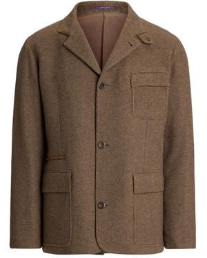 Ralph Lauren Textured Weave Coat - Brown