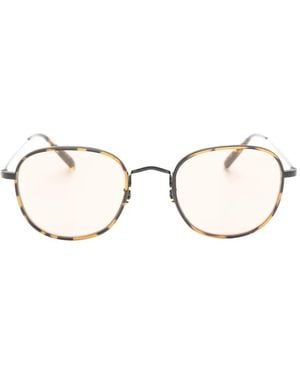 Oliver Peoples Mehr Round-Frame Sunglasses - Natural