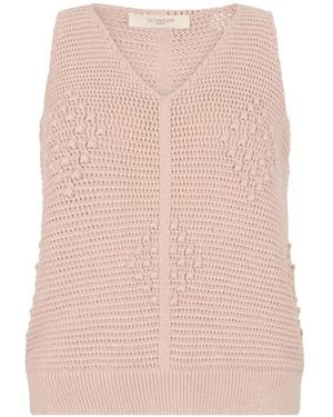 Slowear Top Con Cuello En V - Rosa