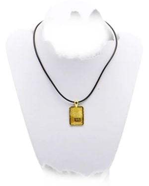 Ellery Aquarius Rectangular-Pendant Necklace - White