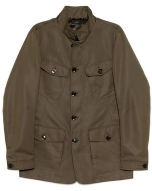 Tom Ford Four-Pockets Military Jacket - Green