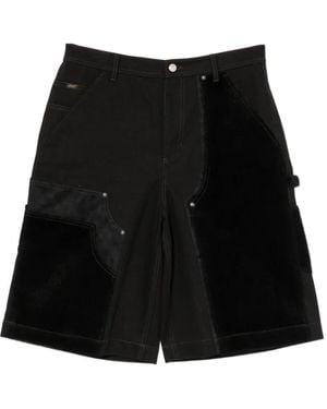 ANDERSSON BELL Faux-Pony Shorts - Black