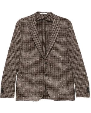 Tagliatore Single-Breasted Blazer - Brown