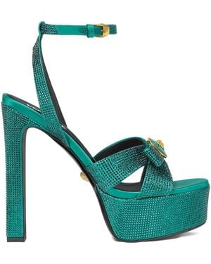 Versace 140Mm Medusa-Detail Sandals - Green