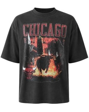 KTZ Chicago Bulls T-Shirt Met Grafische Print - Zwart