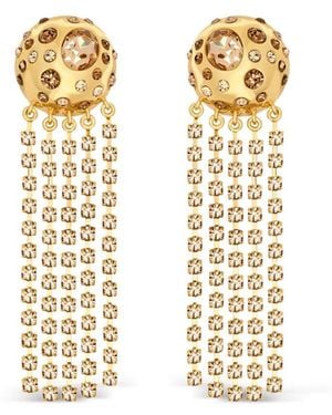 Oscar de la Renta Orecchini Chandelier Con Cristalli - Metallizzato
