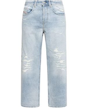 DIESEL Distressed Cotton Jeans - Blue