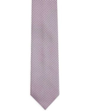 ZEGNA Cravate En Soie À Pois - Violet