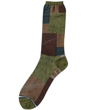 Kapital Furoshiki Socken Im Patchwork-Look - Grün