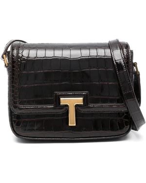 Tom Ford Small Wallis Shoulder Bag - Black