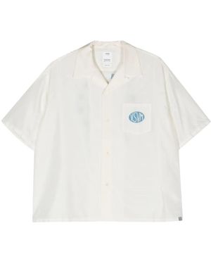 Visvim White Logo-print Silk Shirt - Men's - Silk