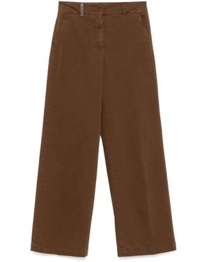 Peserico Gerade Hose - Braun