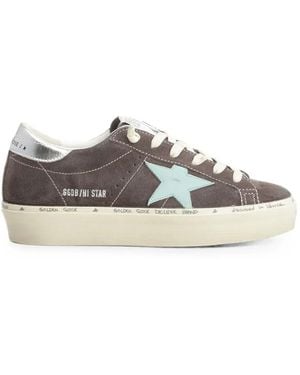 Golden Goose Hi Star Suede Trainers - White