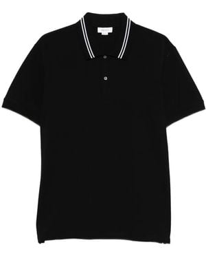 McQueen Polo Con Dettaglio A Righe - Nero