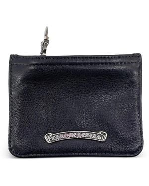 Chrome Hearts Dagger Zip Coin Pouch - Blue