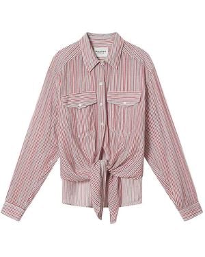 Isabel Marant Oversized Stripes Shirt - Pink