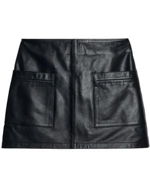 Zadig & Voltaire Jaime Leather Skirt - Black