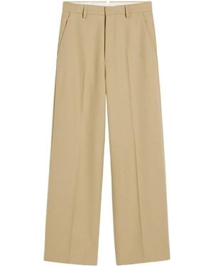 Ami Paris Large Fit Trousers - Natural