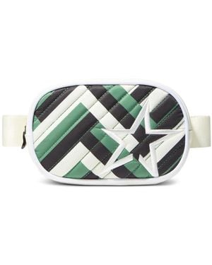 Perfect Moment Star-Motif Quilted Mini Belt Bag - Green