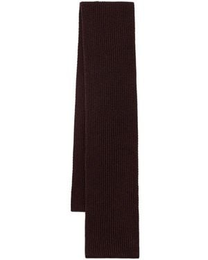 Marc O' Polo Ribbed-Knit Scarf - Purple
