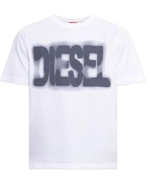 DIESEL Logo-Print T-Shirt - White