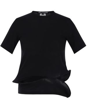 Junya Watanabe Ruffled T-Shirt - Black